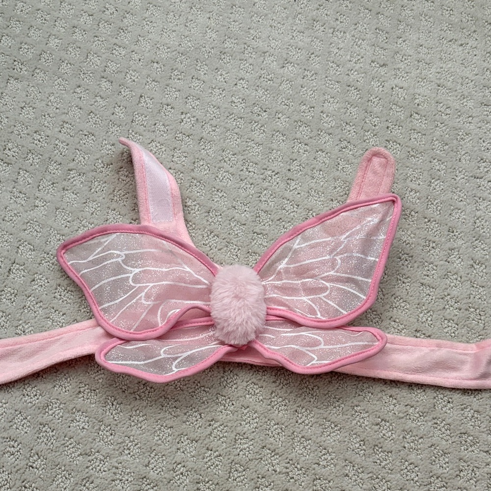 Pink Butterfly Dog Harness